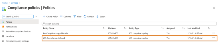 Azure AD Conditional Access device compliance with Workspace ONE