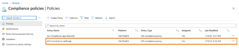 Azure AD Conditional Access device compliance with Workspace ONE