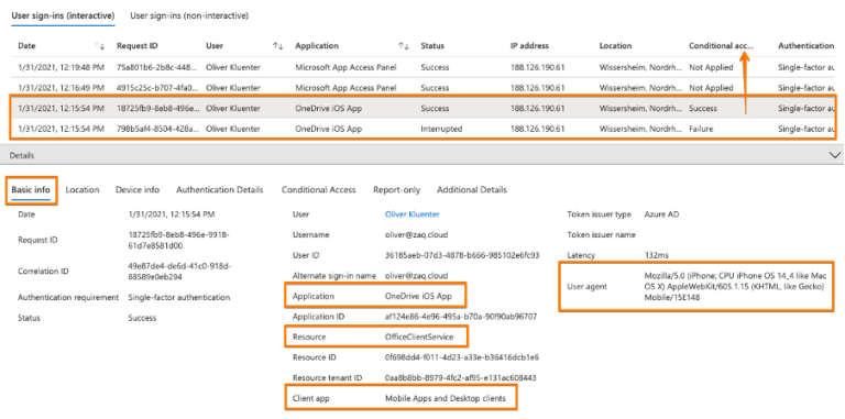 iOS + Android apps using Azure AD Conditional Access device compliance